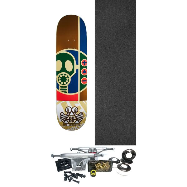 Alien Workshop Skateboards Gasmask 33 Skateboard Deck - 8.37" x 32" - Complete Skateboard Bundle